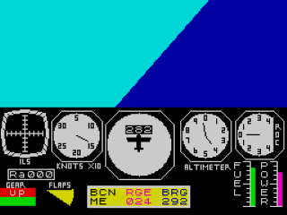 Flight Simulation screenshot 3 for ZX Spectrum